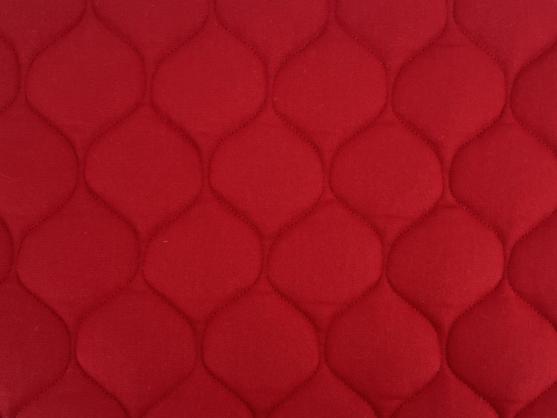 Red duck canvas dog bed from Fms Dog Beds, wholesale canvas crate bed with soft interior and sturdy design for pets.