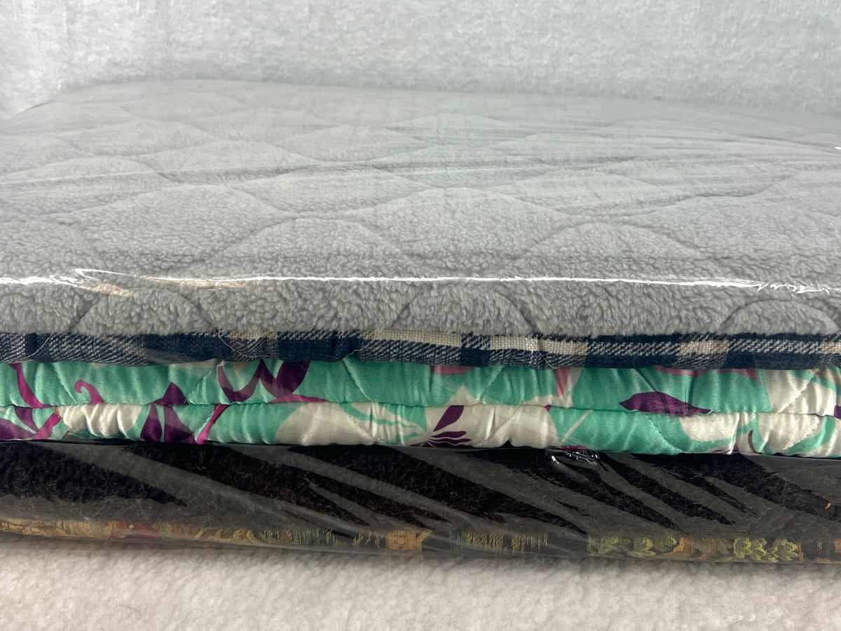 FMS Dog Beds packs designed to fit RuffLand™ Performance Kennels, featuring soft, durable bedding for pet comfort and safety.