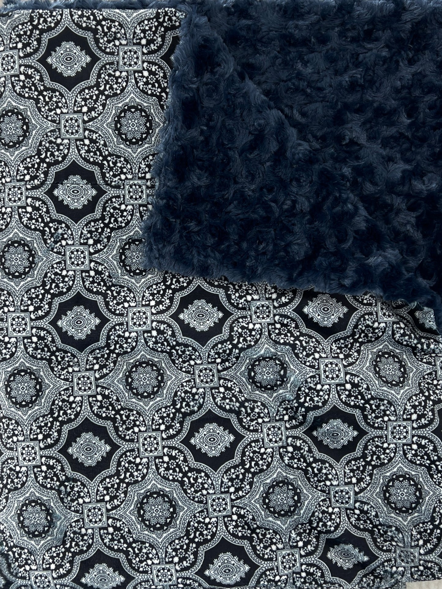 Soft Fms Dog Beds Minky blanket in 5x6 feet, perfect for cozying up your dog on their bed.