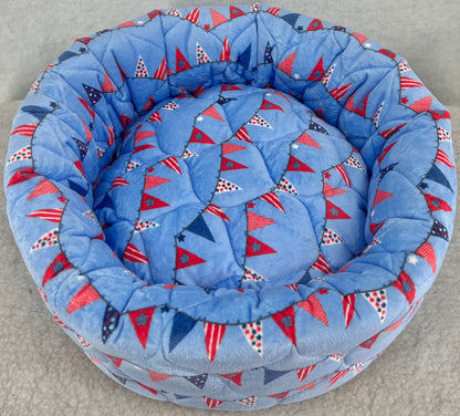 Fms Dog Beds closeout dog bed with plush fabric and cushioned sides, ideal for comfortable pet lounging.