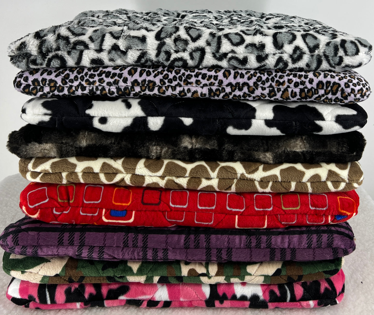 LUXURY MINKY FUR PRINTS KENNEL PACKS - FMS Dog Beds