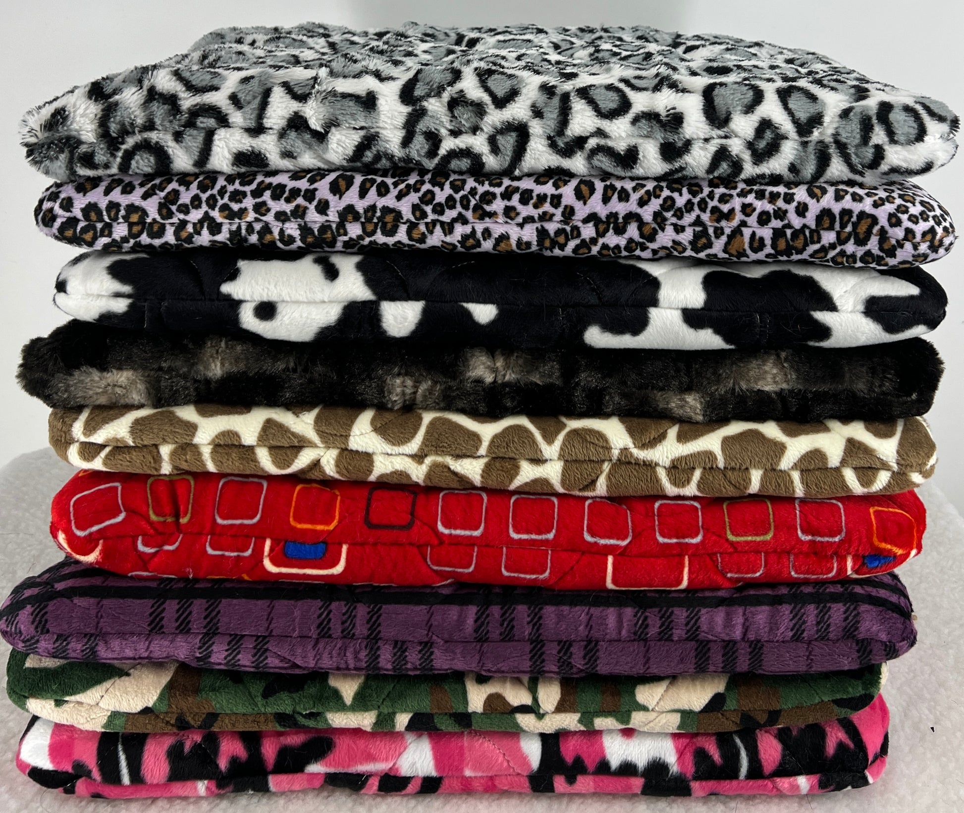 LUXURY MINKY FUR PRINTS KENNEL PACKS - FMS Dog Beds