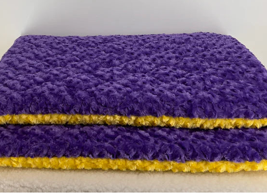 Purple & Yellow Grooming Table Toppers