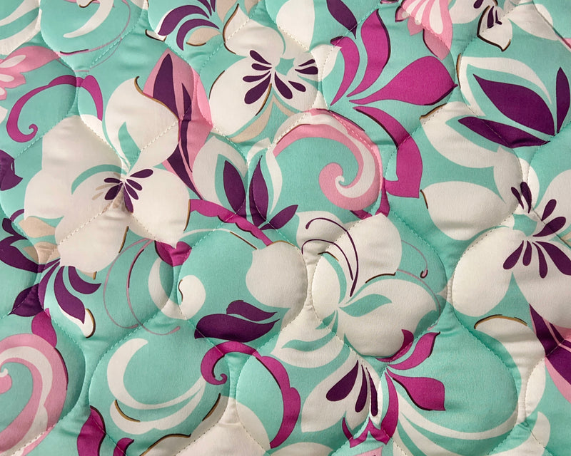 Seafoam green Fms Dog Beds lightweight summer bed, tropical-themed dog bed for hot weather comfort and style.