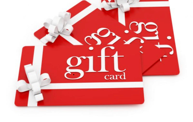Fms Dog Beds gift card featuring a colorful design with playful paw prints, perfect for pet lovers and dog owners.